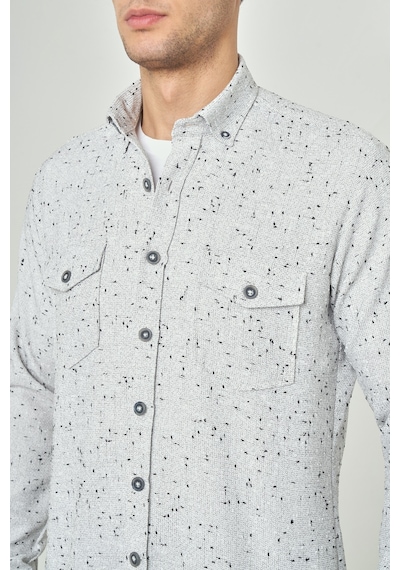 Bisse Erkek Regular Fit Paşa Yaka Uzun Kollu Spor Gömlek Laci Gm23y231073 D39 Lacivert