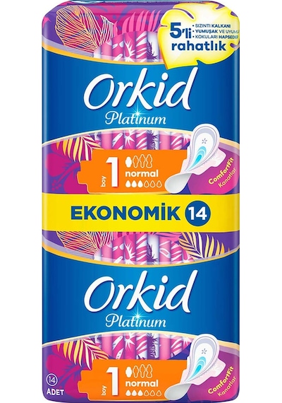 Orkid Platinum Hijyenik Ped Ultra Normal 14'lü