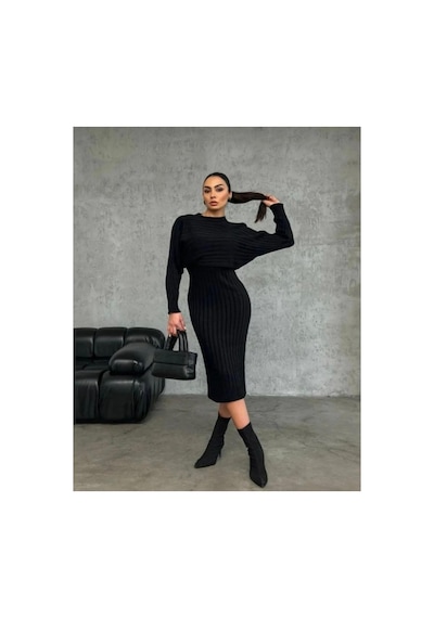 Flex Fashıon Triko Kumaş Elbise Kazak 2 Li Takım Siyah - 900818575 Siyah - 900818575 Siyah Flex Fashıon Triko Kumaş Elbise Kazak 2 Li Takım Siyah - 900818575 Siyah - 900818575 Siyah