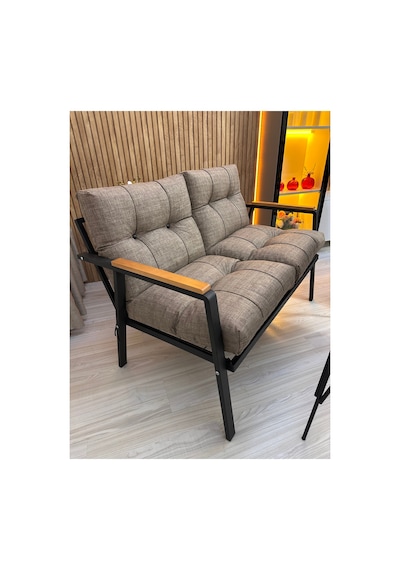 Houseart Gül Metal Bahçe Koltuk Takımı 2+1+1 Masalı Balkon Teras Cafe Oturma Grubu Cappuccino Houseart Gül Metal Bahçe Koltuk Takımı 2+1+1 Masalı Balkon Teras Cafe Oturma Grubu Cappuccino