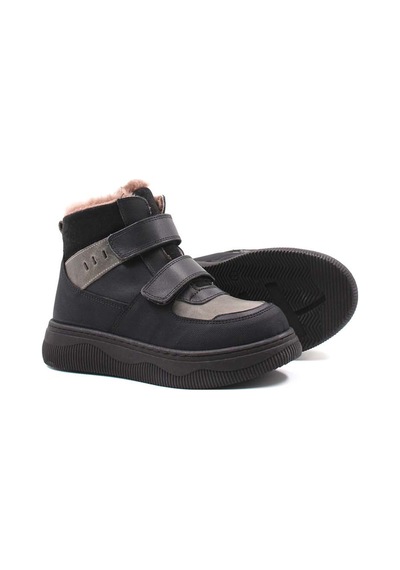 Fast Step Hakiki Deri Kürklü Unisex Çocuk Klasik Bot 157kxa2710 Siyah
