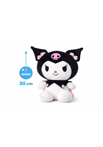 30 Cm Küçük Boy Kuromi Peluş Oyuncak Siyah Siyah