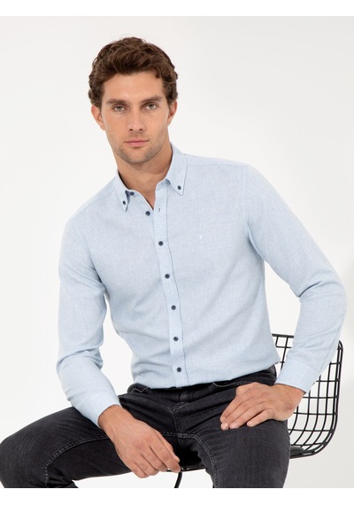 Cacharel Erkek Açık Mavi Gömlek 50256919-vr003 Denim