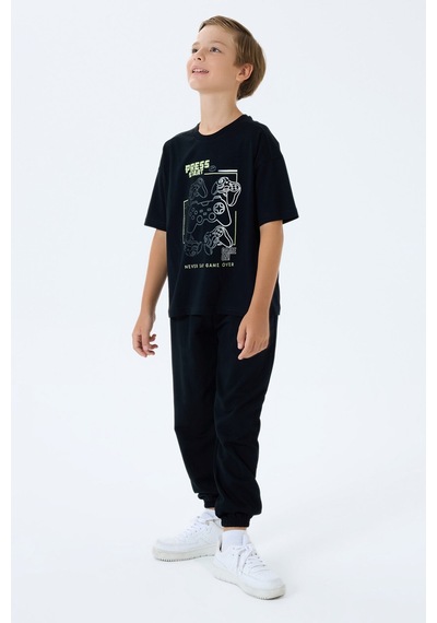 Rolypoly Erkek Çocuk Siyah Pijama Takım Rp3759-c-v2