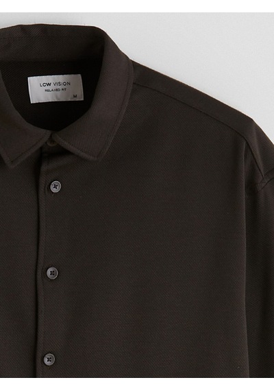 Lcw Vision Kahverengi Regular Fit Uzun Kollu Erkek Gömlek
