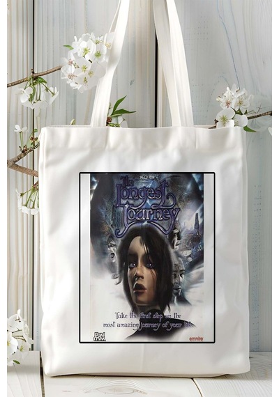 Art Hediye The Longest Journey Oyun Baskılı Omuz Çanta Kişiye Özel Model 3 Çok Renkli