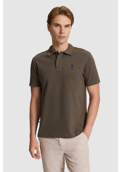 U.S. Polo Assn. U.s. Polo Assn. Erkek Koyu Haki Tişört Basic 50322314-vr111
