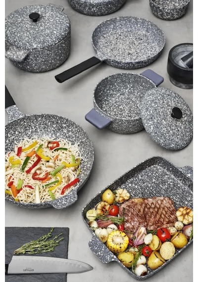 Emsan Perge Döküm Granit 24 CM Tava