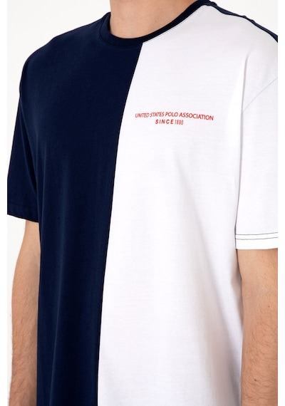 U.S. Polo Assn. Erkek Comfort Fit Bisiklet Yaka Lacivert Tişört 50306903-VR033