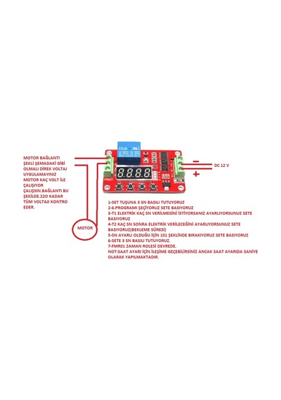 Frm01 Zaman Rölesi, Viyol Çevirme,Çok Fonksiyonlu Röle Modülü