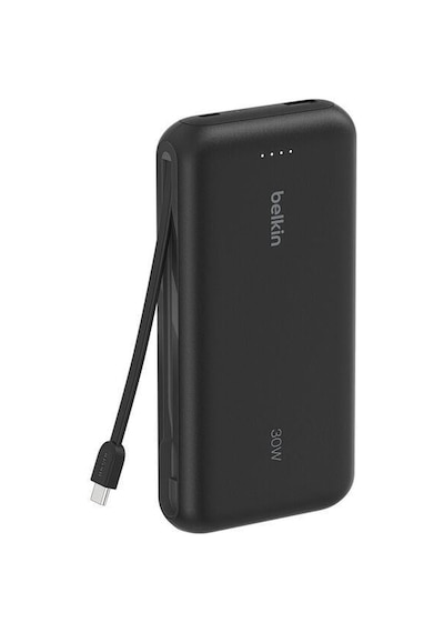 Belkin Bpb024hqbk 20k 30w Powerbank Entegre Usb C Kabloyla siyah