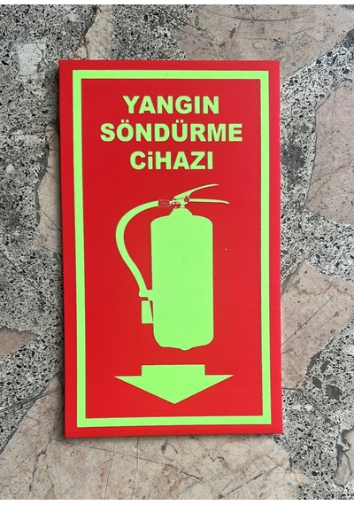 Yangın Fosforlu Yangın Tüpü Levhası 1 Ad