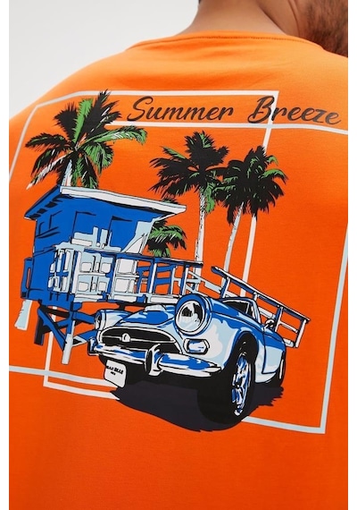 Bad Bear Dustın T-shırt Orange Erkek Tişört Turuncu S-xxl 001