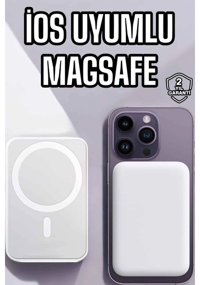 5000 Mah Apple Uyumlu iOS Uyumlu Magsafe Kablosuz Şarj Hızlı Şarj Desteği Çok Renkli 92536001