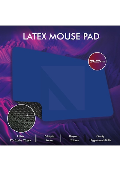 MP05 - 27x23 Medium Mavi Gaming Mousepad Ev, Ofis, Oyun