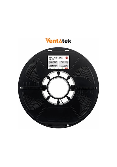 Elas 3d Siyah Hs Abs Filament - 1.75mm - 1 Kg Siyah