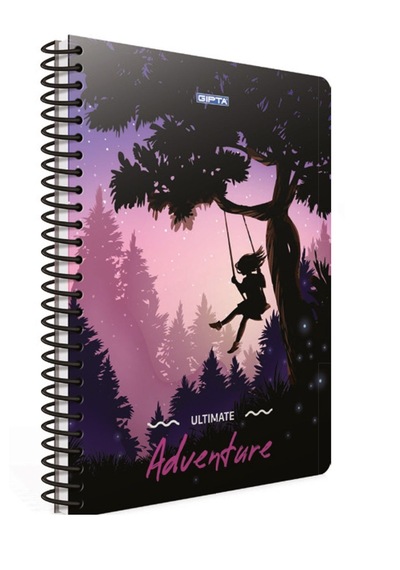 Gıpta Adventure A6 80 Yp Çizgili Spr Defter 3849- 12 Adet Çeşitli Renk Ve Desen