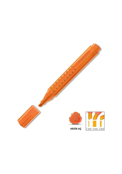 Faber-Castell Turuncu Grip Fosforlu Kalem Turuncu