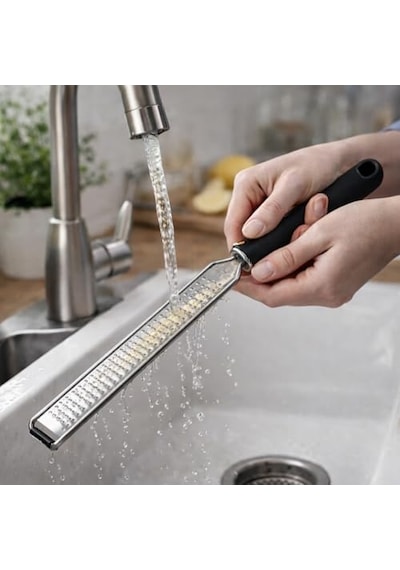 Paslanmaz Çelik Parmesan Limon Rende - Ergonomik Saplı, Bulaşık Makinesinde Yıkanabilir, Zester Rende - Limon, P Diğer
