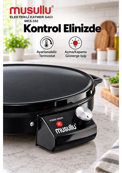 Musullu MKS-102 1500 W Elektrikli Katmer Sacı