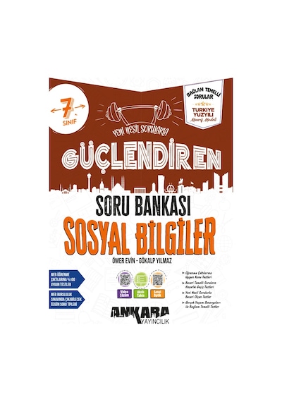 Ankara Yayınevi 7. Sınıf Güçlendiren Sosyal Bilgiler Soru Bankası