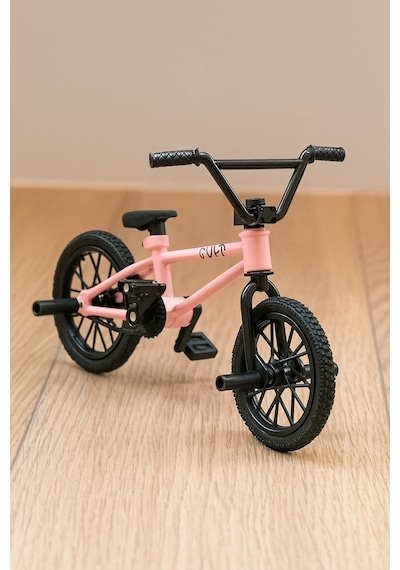 Tech Deck Bmx Bisikleti Cult Pembe Gerçek Metal Çerçeve Parmak Bisiklet Oyuncak Model 12