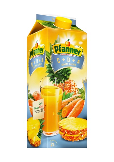 Pfanner C+d+a Meyve Suyu 2 Lt Ananas Ve Havuç Aromasıyla Zenginleştirilmiş