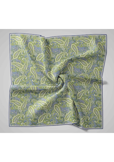 Silk Home Yaz Esintisi Eşarp 150002-01 Mavi, İndigo, Fosforlu Yeşil