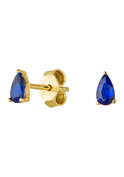 14 Ayar Safir Taşlı Altın Küpe 0,75 Gr-6153