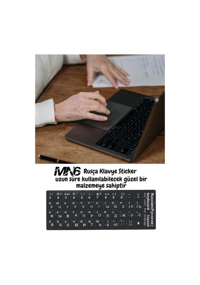 Mn6 Mr01 Rusça Klavye Sticker/silinmez-5 Adet/rusça Ingilizce Klavye Etiketi
