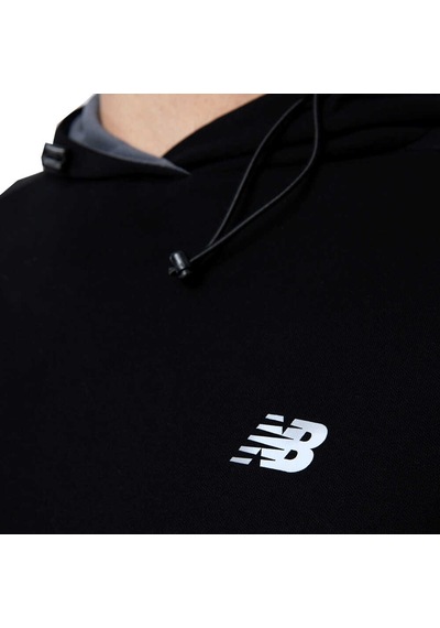 New Balance Nb Lifestyle Unisex Hoodie Siyah Unisex Sweatshirt Mnh3224-bk Siyah
