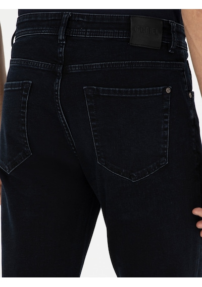 Cacharel Lacivert Slim Fit Jean Pantolon