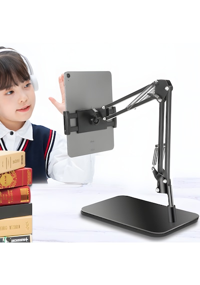 Masaüstü Ayaklı Ayarlanabilir Tablet Tutucu 360 Dönebilen, Çok Açılı Stand