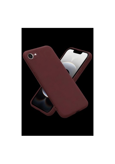 Apple iPhone Uyumlu  16e Kılıf First Silikon - Bordo