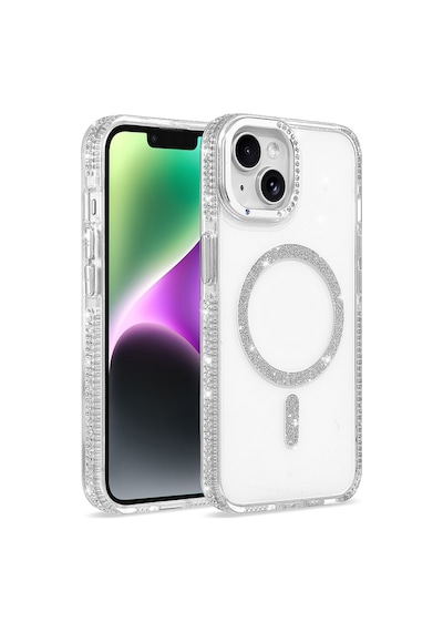 Maks Technology iPhone Uyumlu 14 Kılıf M-safe Şarj Özellikli Mkst Tera Silikon Kapak - Şeffaf
