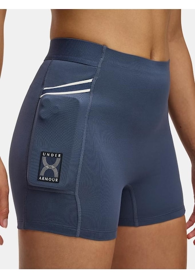Under Armour Ua Run 96 Shorts Koşu Taytı Mavi - Gri