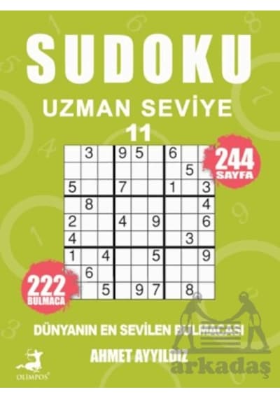 Sudoku Uzmanı Seviye 11 Olimpos Yayınları Ciltli