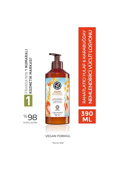 Yulaf Ve Karabuğday Kokulu Nemlendirici Besleyici Rahatlatıcı Vücut Losyonu 390 Ml