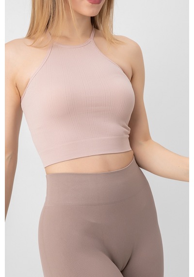 Doremi Seamless Örme Halter Yaka Büstiyer 001