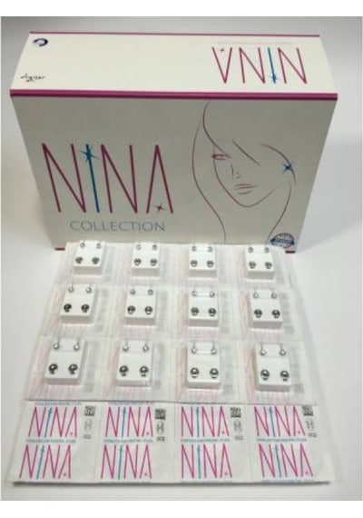 Kulak Delme Küpesi 12 Adet Nina