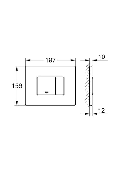 Grohe Gömme Rezervuar Kumanda Paneli Abs Hard Graphite - 38732a00 Krom