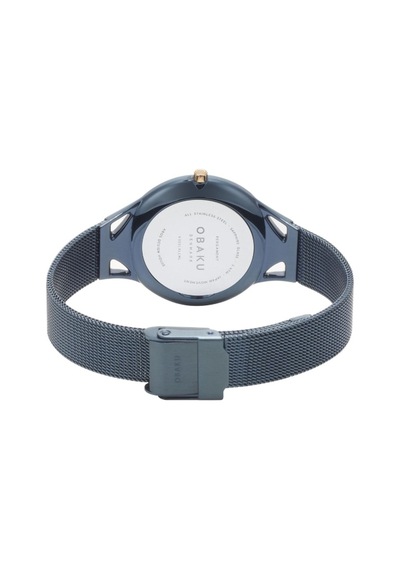 Obaku Denmark V302lxllml Quartz Çelik Hasır Lacivert 32 Mm Kadın Kol Saati Lacivert