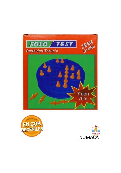 Solo Test Zeka Oyunu - Nostaljik Oyun - Eğlenceli Oyun - Zeka Testi - 7 Den 77 Ye - Dededen Toruna