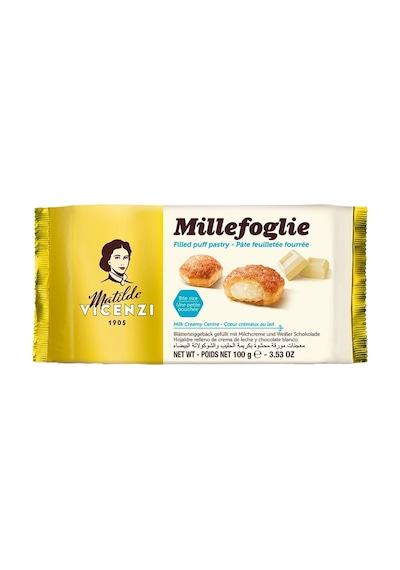 Vıcenzı Dolgulu Milföy 100 G Beyaz Çikolata 6'li Avantaj Paketi - 6 Adet Tarı