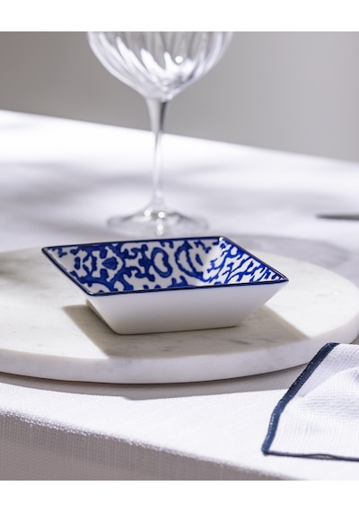 Madame Coco Reve Bleu Freya Kare Tabak - 12 Cm - Mavi/beyaz 8684427225714 Çok Renkli