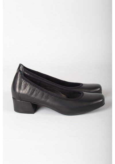 Seç Kundura SEÇ 0280 HAKİKİ DERİ ORTOPEDİK KADIN AYAKKABI (4cm) SİYAH Siyah