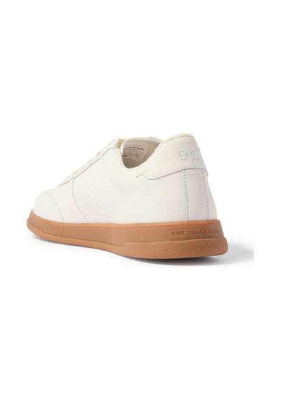 East Pacific Trade Santos Sneakers, Deri, Ortopedik Tabanlı Günlük Spor Ayakkabı Krem