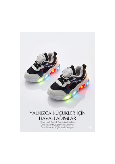 Cool Kids Kız Çocuğu Işıklı Pudra Yazlık Terletmez Kaydırmaz Koku Yapmaz Full Ortopedik Tarz Spor Lacivert Cool Kids Kız Çocuğu Işıklı Pudra Yazlık Terletmez Kaydırmaz Koku Yapmaz Full Ortopedik Tarz Spor Lacivert