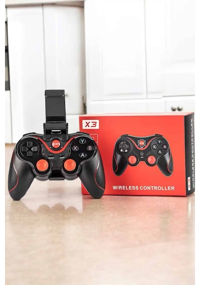 Game - 964 - Stick Android  Gamepad X3 Standlı Oyun Kolu - Ece-umay - Bluetooth Bağlantılı