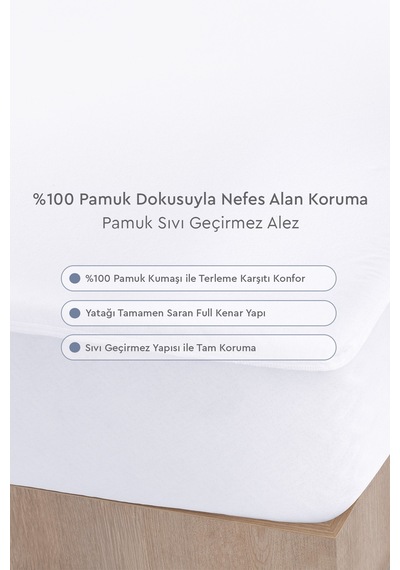 Yataş Pamuk Full Kenar Sıvı Geçirmez Alez